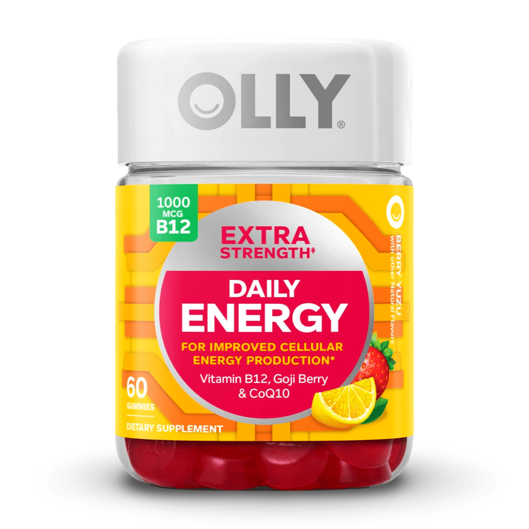 OLLY Daily Energy Extra Strength – Energía Celular Sin Cafeína (60 gomitas) - Lupita and Prudence Costa Rica