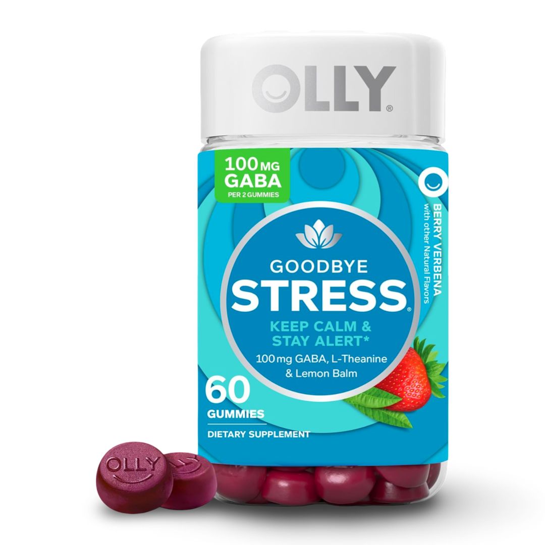OLLY Goodbye Stress – Gomitas Antiestrés con GABA, L - Teanina y Melisa 60 unidades - Lupita and Prudence Costa Rica