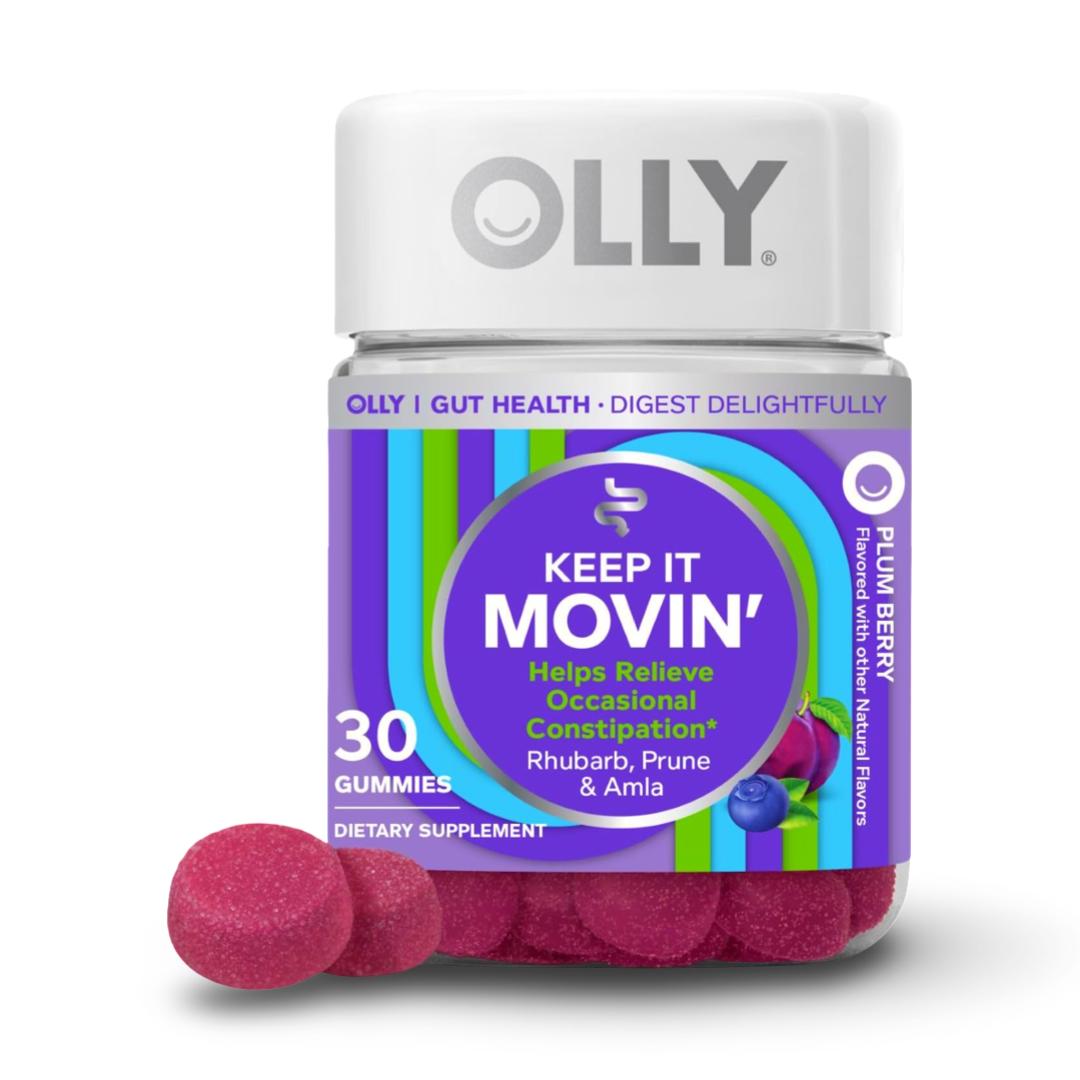 OLLY Keep It Movin’ | Gomitas con Ruibarbo, Ciruela y Amla – Apoyo Digestivo Natural 30 unidades - Lupita and Prudence Costa Rica