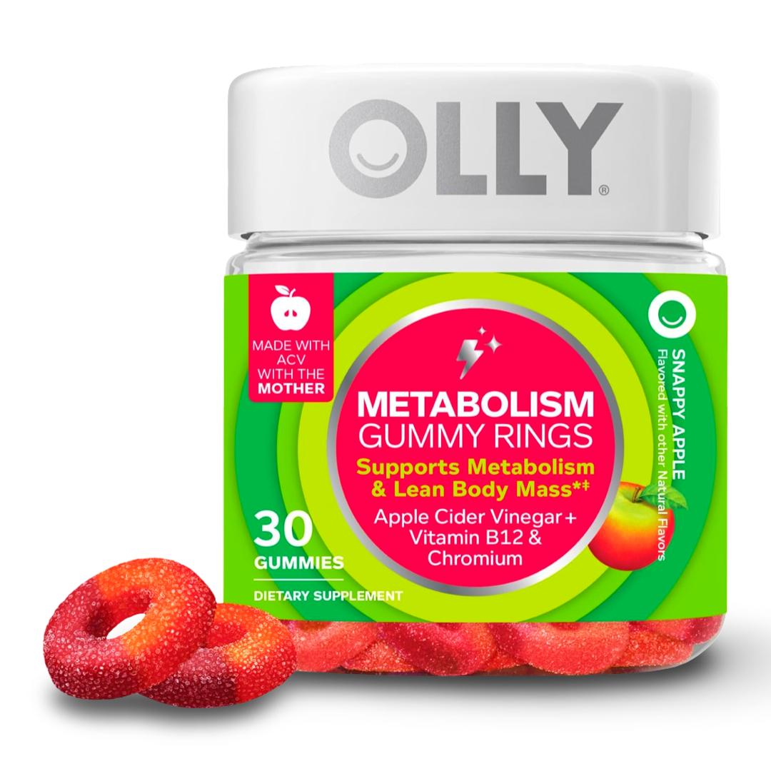 OLLY Metabolism Gummy Rings – Energía celular y apoyo metabólico 30 gomitas - Lupita and Prudence Costa Rica