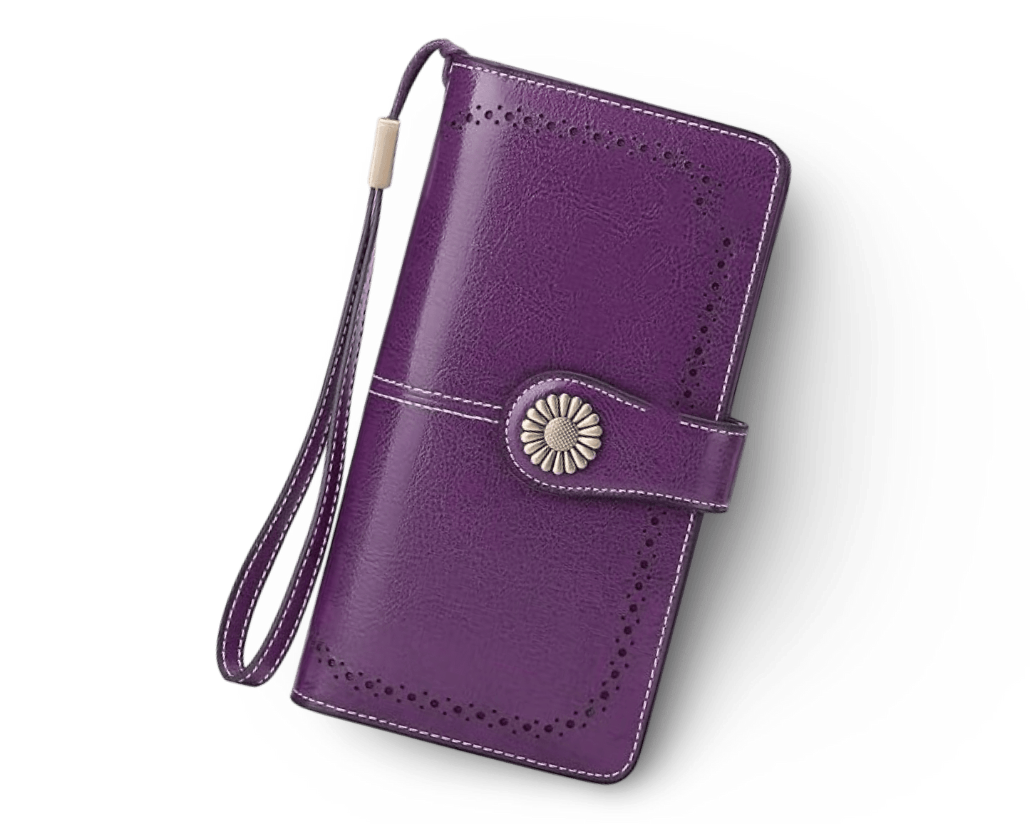 Billetera Morada 100% Cuero Genuino. Envío todo Costa Rica - Lupita and Prudence Costa Rica