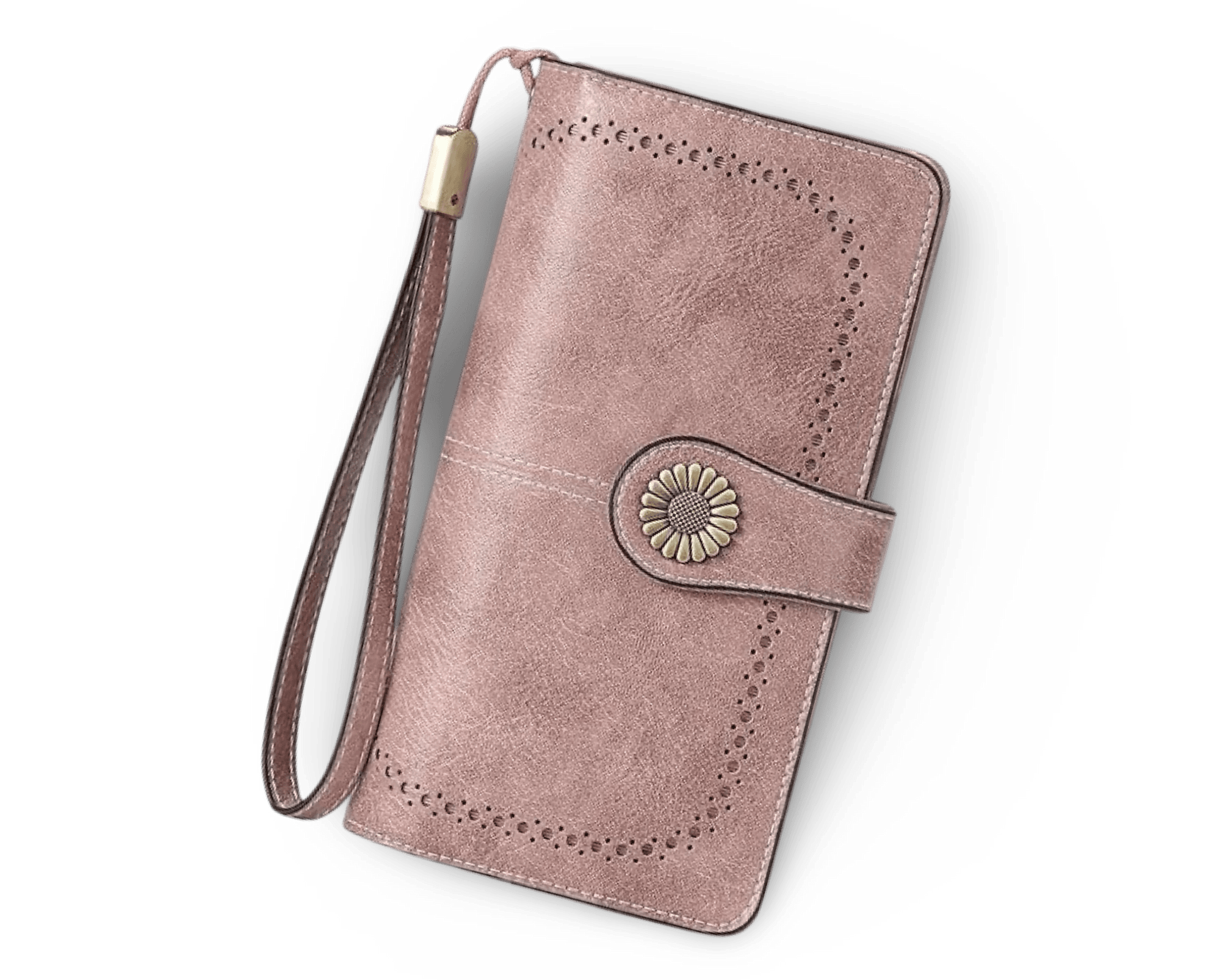 Billetera Rosa Malva 100% Cuero Genuino. Envío todo Costa Rica - Lupita and Prudence Costa Rica
