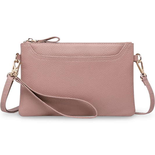 Bolso Rosa Cuero Genuino - Lupita and Prudence Costa Rica