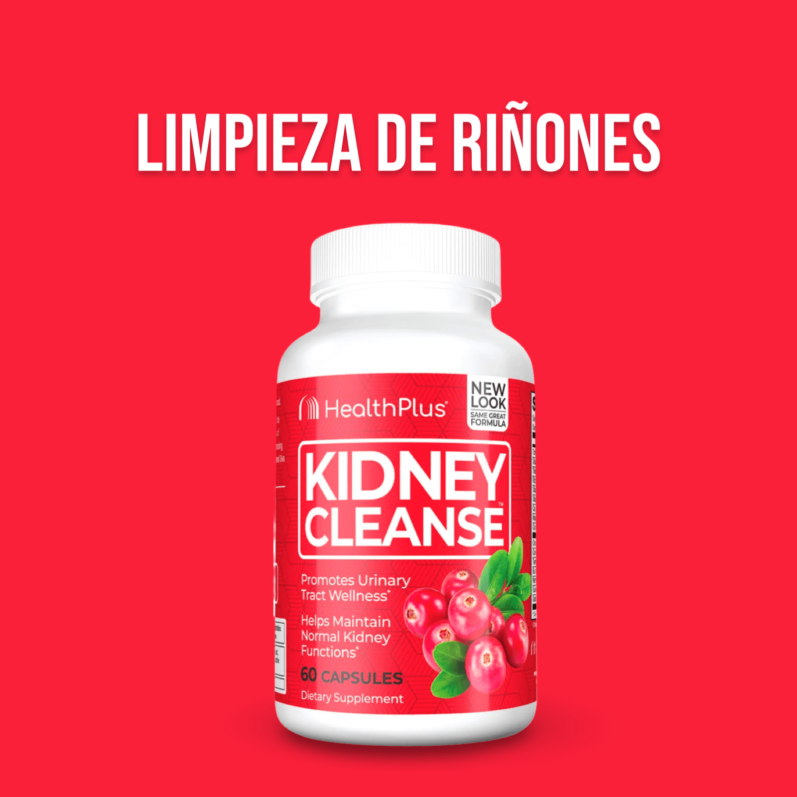 Kidney Cleanse – Limpieza Renal Suave y Natural - 60 cápsulas - HealthPlus - Lupita and Prudence Costa Rica