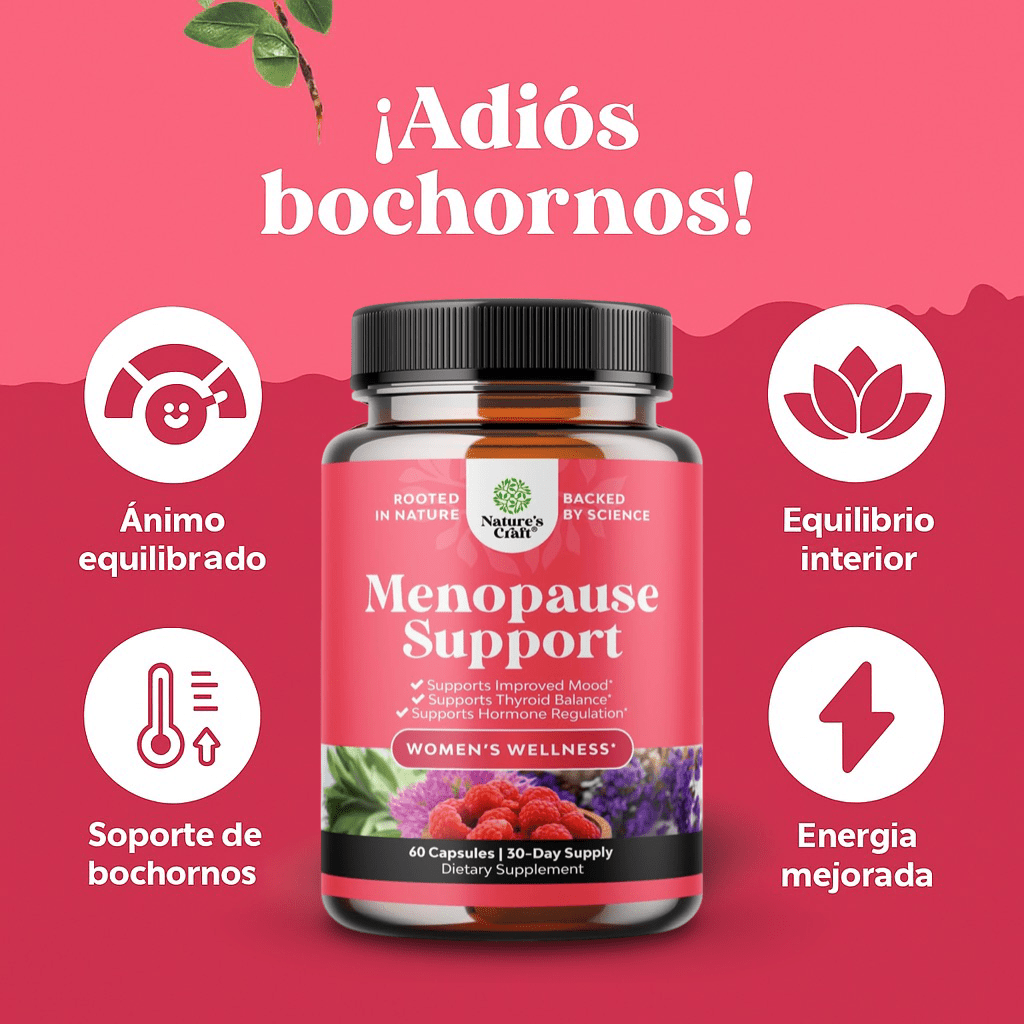 Nature’s Craft Menopause Support Apoyo a la Menopausia– 60 cápsulas - Lupita and Prudence Costa Rica
