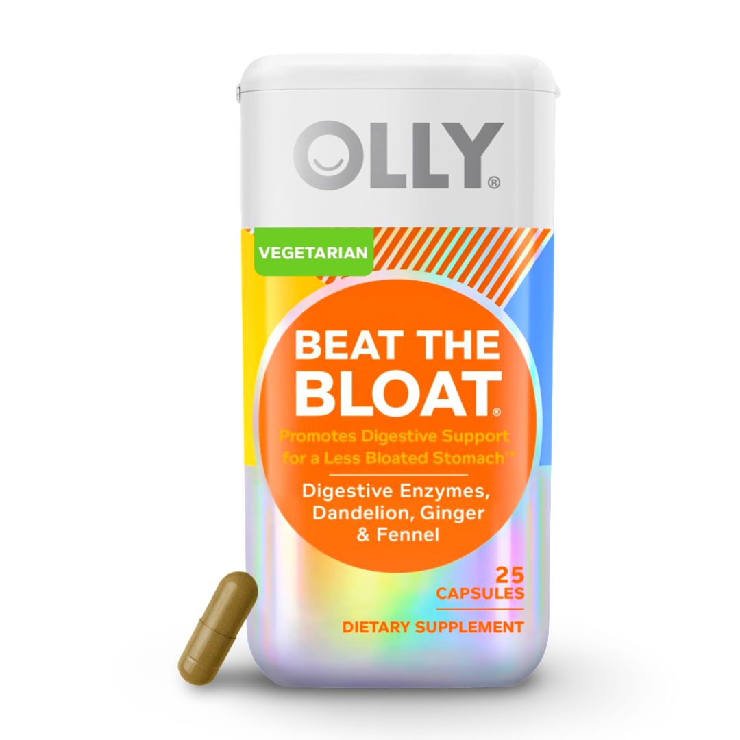 OLLY Beat the Bloat – Enzimas Digestivas con Diente de León, Hinojo y Jengibre – 25 cápsulas - Lupita and Prudence Costa Rica